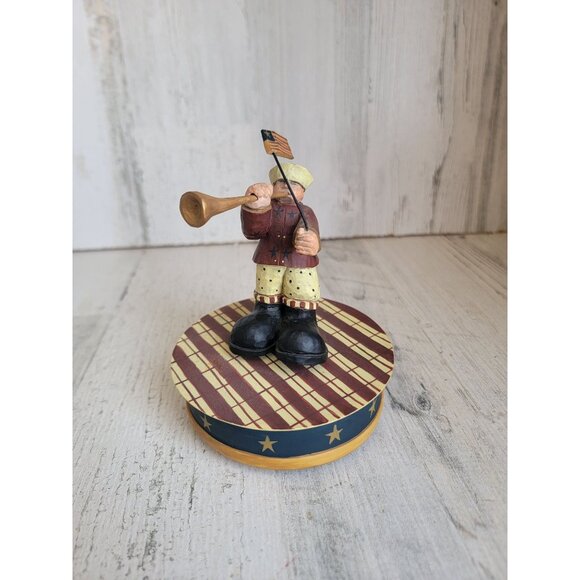 Williraye Studio 8303 bugle boy musical God bless America wind up music USA figu - Picture 1 of 6